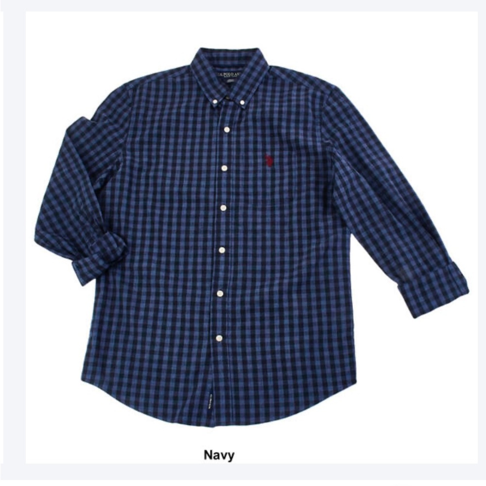 Mens U.S. Polo Assn.® Button Down Woven Shirt -